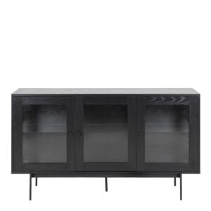 Angus 3 Door Sideboard in Black