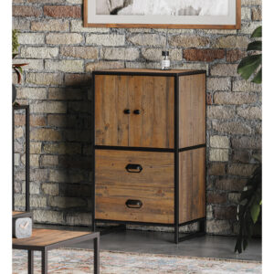 Ooki Modular Medium Cupboard with doors in Reclaimed Wood